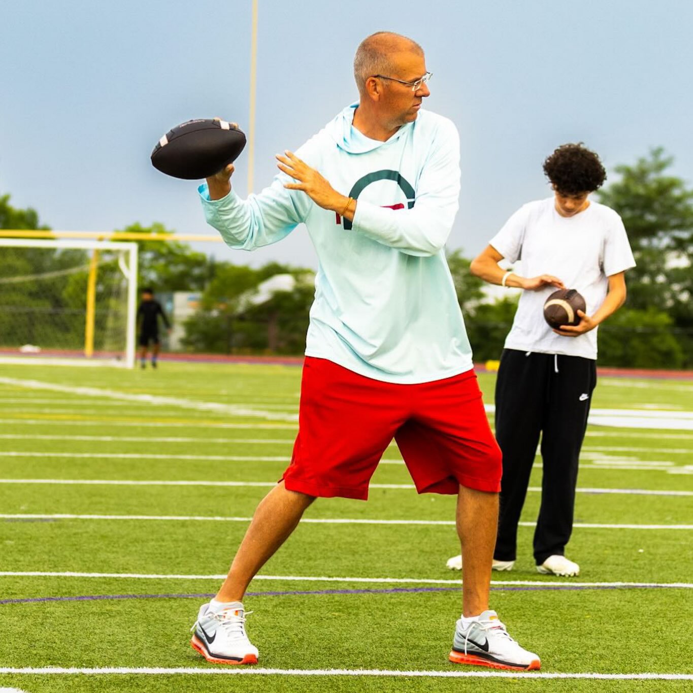 Craig demonstrating a full-body throwing motion